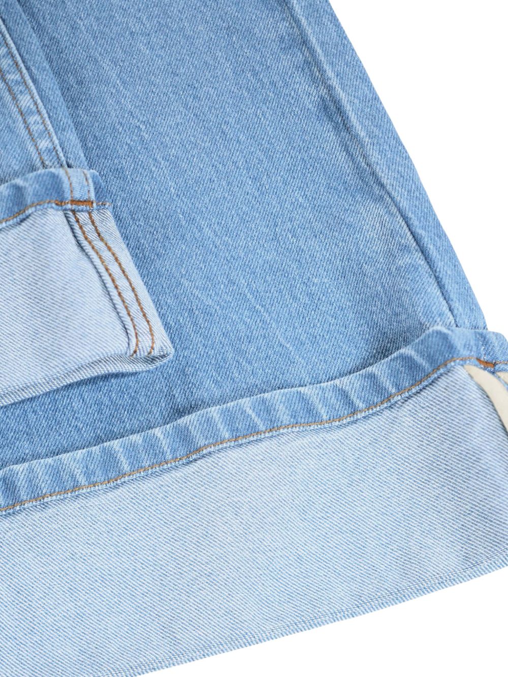 Pantaloni per bambina Molo Kids denim con gamba ampia 2W26I112 5846 MOLO KIDS