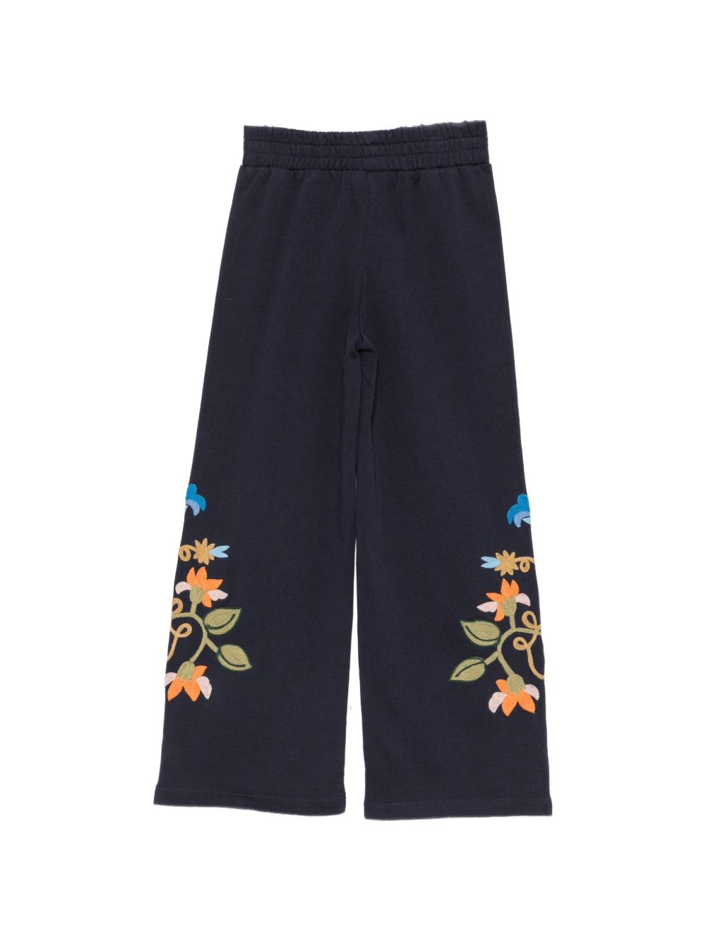 Pantaloni per bambina Molo Kids blu con stampa grafica floreale 2W26I208 2292 MOLO KIDS