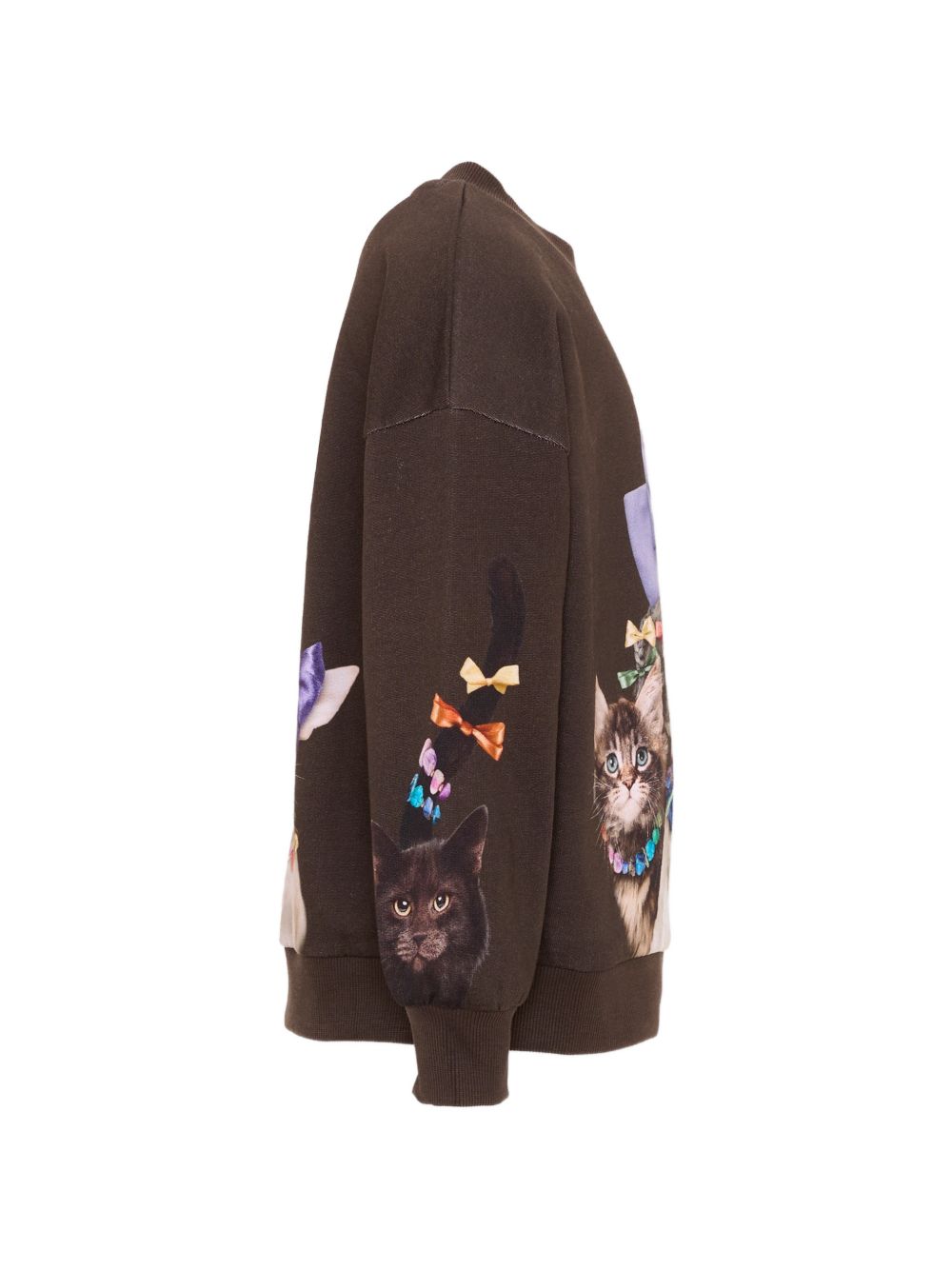 Felpa per bambina Molo Kids marrone con stampa grafica 2W26J202 5758 MOLO KIDS