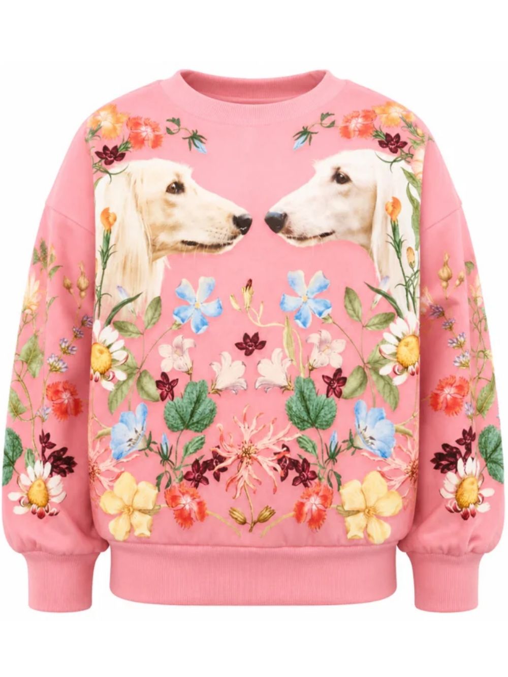 Felpa per bambina Molo Kids rosa con stampa grafica sul davanti 2W26J202 5776 MOLO KIDS