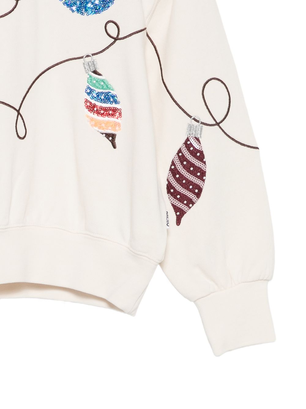 Felpa per bambini Molo bianca con stampa grafica 2W26J203 5774 MOLO KIDS