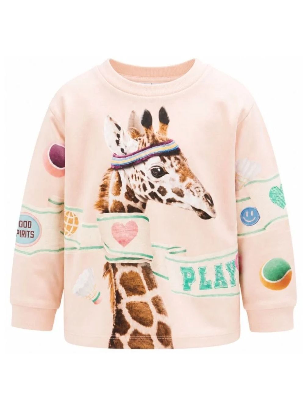 T-shirt bambina Molo Kids rosa con stampa grafica animale 2W26J214 5801 MOLO KIDS