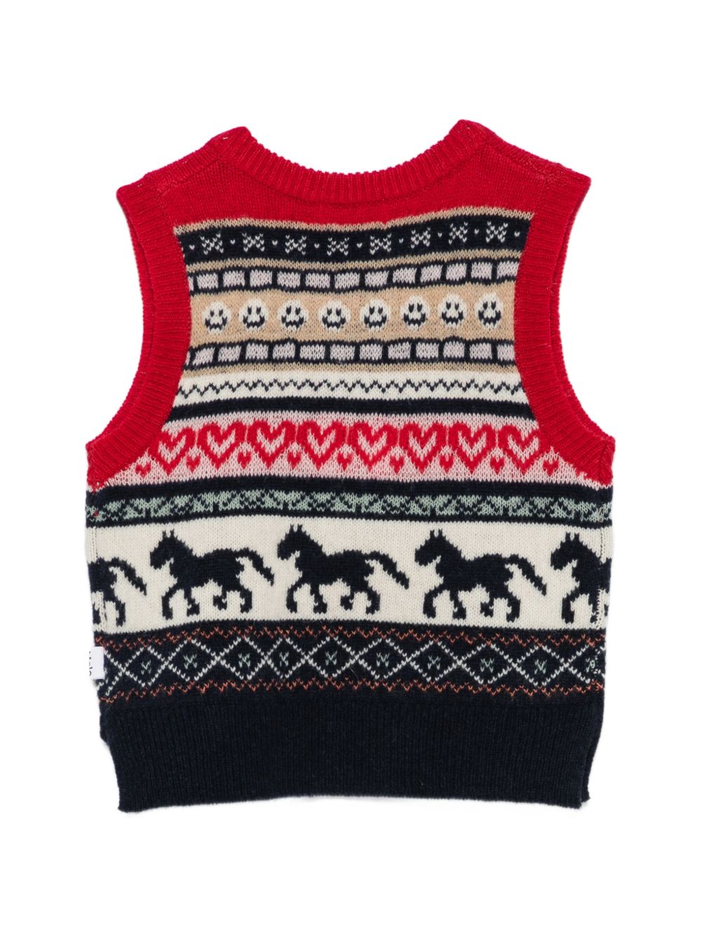 Gilet per bambino Molo Kids multicolore con dettagli ricamati 2W26K102 5757 MOLO KIDS