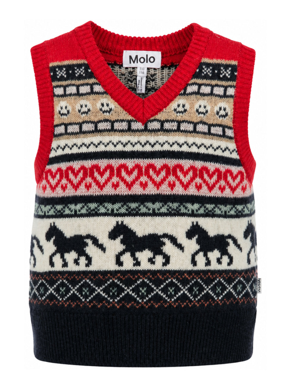 Gilet per bambino Molo Kids multicolore con dettagli ricamati 2W26K102 5757 MOLO KIDS