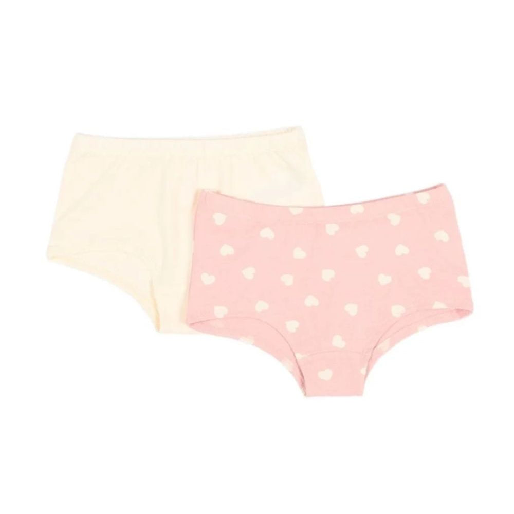 Set di due slip per bambina Molo Kids multicolore con stampa cuori 2W26Q601 5873 MOLO KIDS