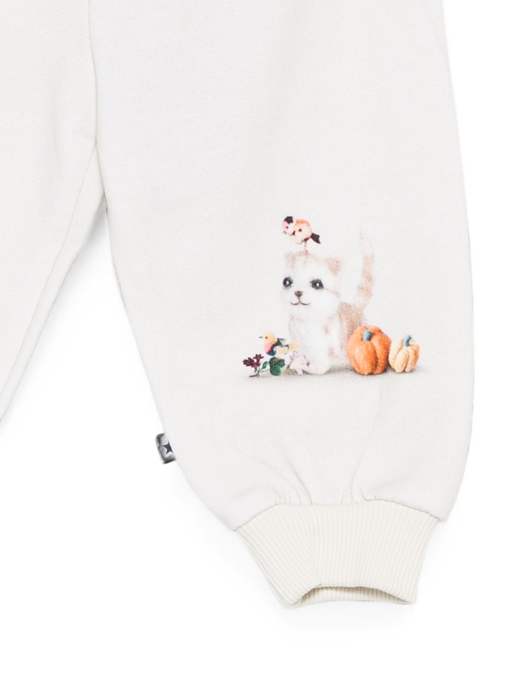 Pantaloni sportivi per neonata Molo Kids bianca con stampa grafica 4W26I201 5787 MOLO KIDS