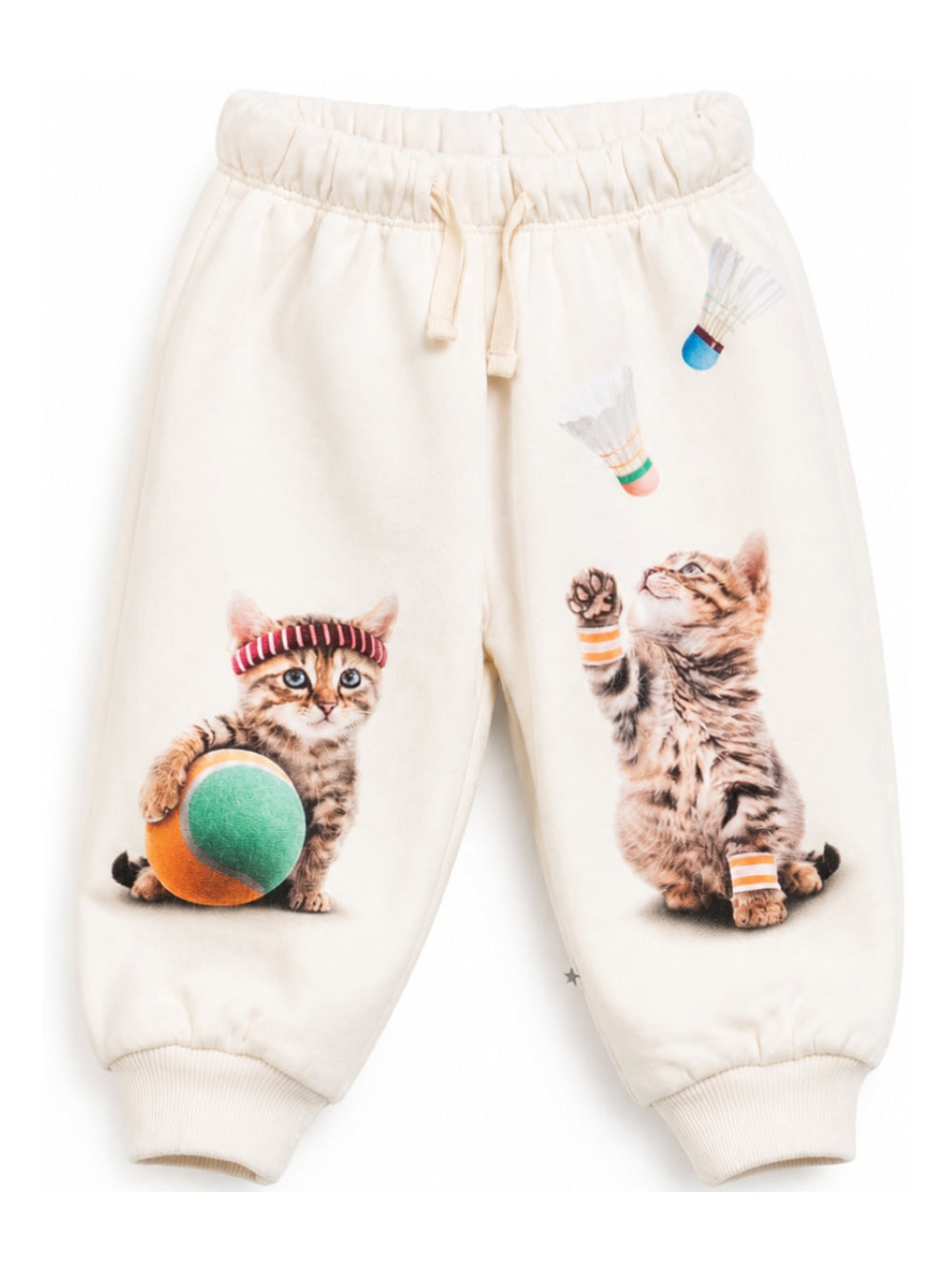 Pantaloni sportivi per neonata Molo bianco con stampa grafica 4W26I201 5797 MOLO KIDS