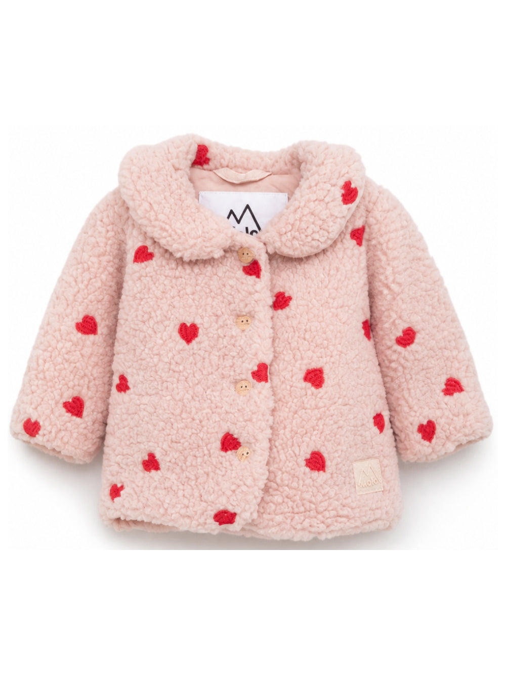 Giubbino per neonata Molo Kids rosa chiaro con ricamo a fiori 5W26L210 3480 MOLO KIDS
