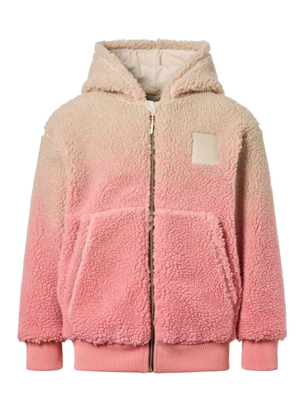 Giubbino per bambina Molo Kids rosa con applicazione logo 5W26L301 5711 MOLO KIDS