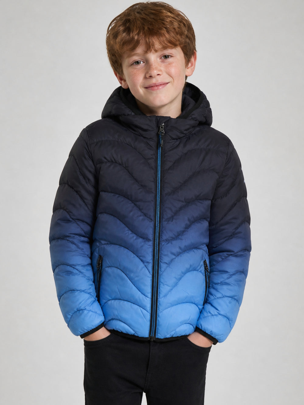 Giubbino per bambino Molo Kids multicolore con patch logo sul petto 5W26M311 5714 MOLO KIDS