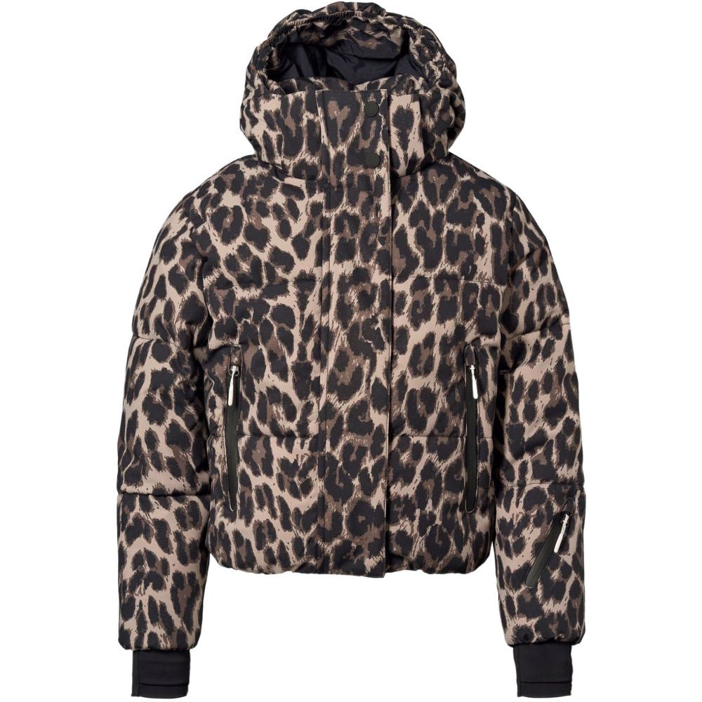 Giubbino per bambina Molo Kids marrone con stampa animalier 5W26M322 9783 MOLO KIDS