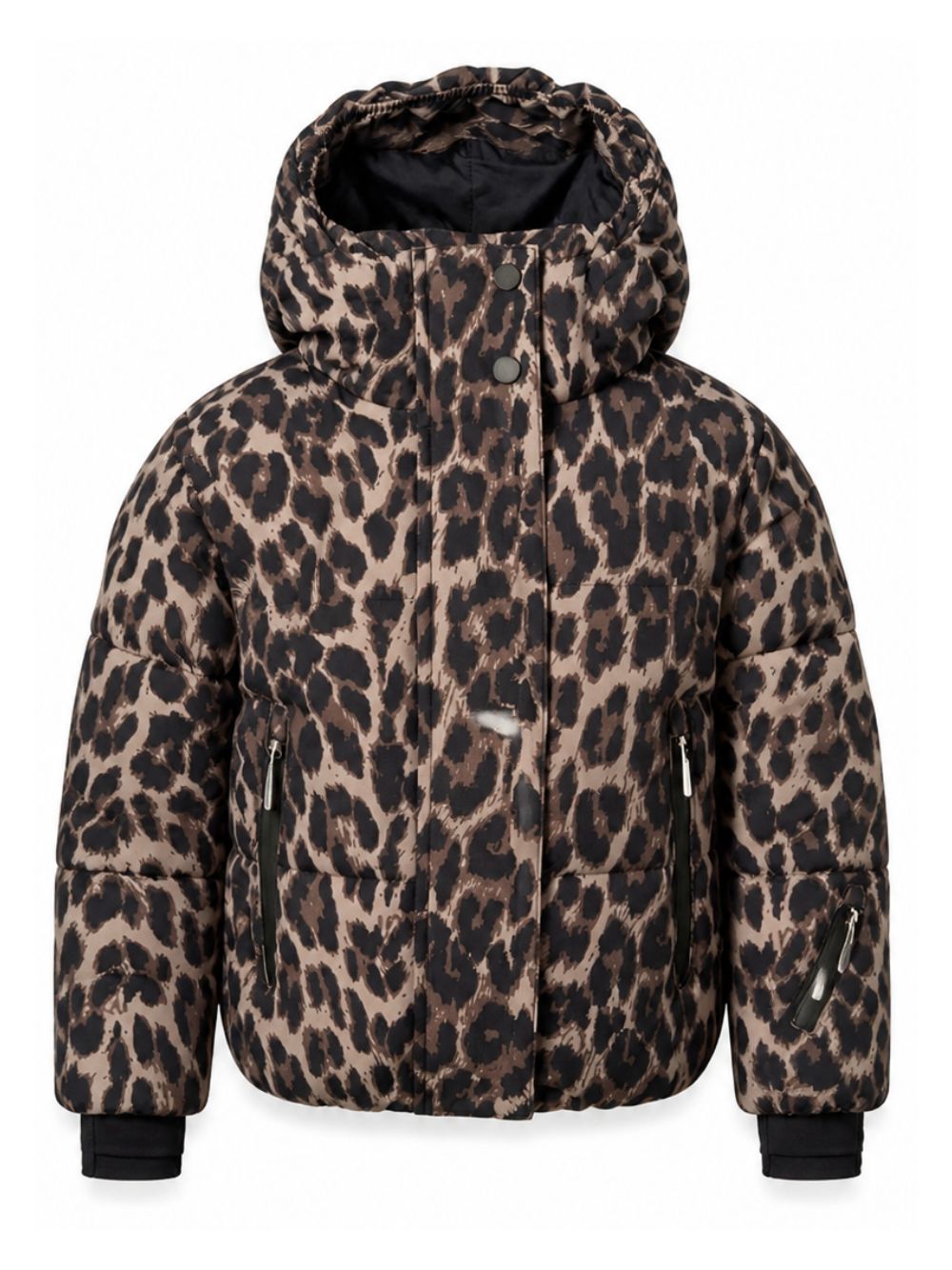 Giubbino per bambina Molo Kids marrone con stampa animalier 5W26M322 9783 MOLO KIDS