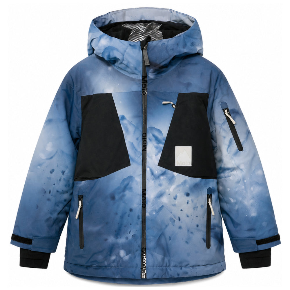 Giubbino per bambino Molo Kids multicolor con stampa grafica alpina 5W26M324 5708 MOLO KIDS
