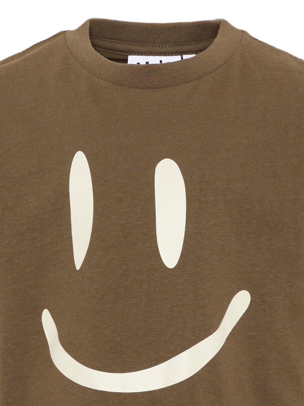 T-shirt per bambino Molo Kids marrone con stampa faccina sorridente 6W26A201 8795 MOLO KIDS