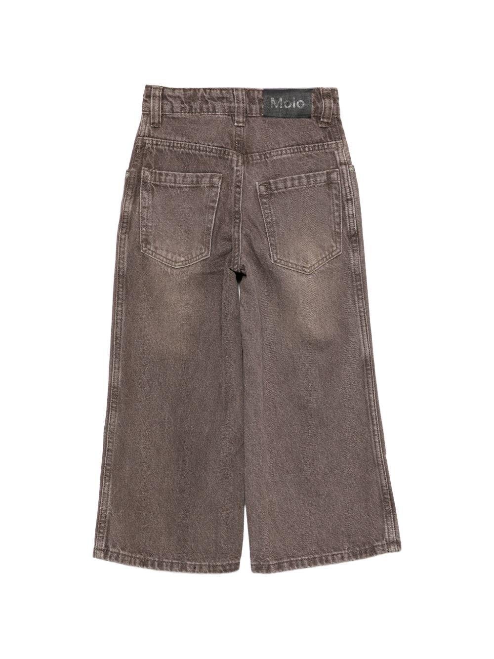 Pantaloni per bambino Molo Kids marrone sbiadito a gamba larga 6W26I112 5931 MOLO KIDS