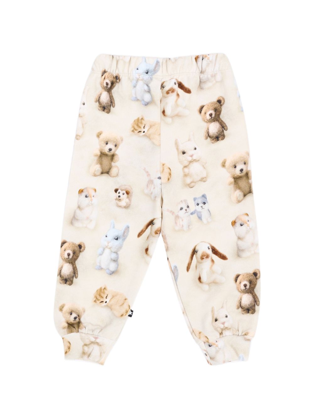 Pantaloni per neonato Molo Kids bianco con stampa grafica animali 6W26I204 5935 MOLO KIDS
