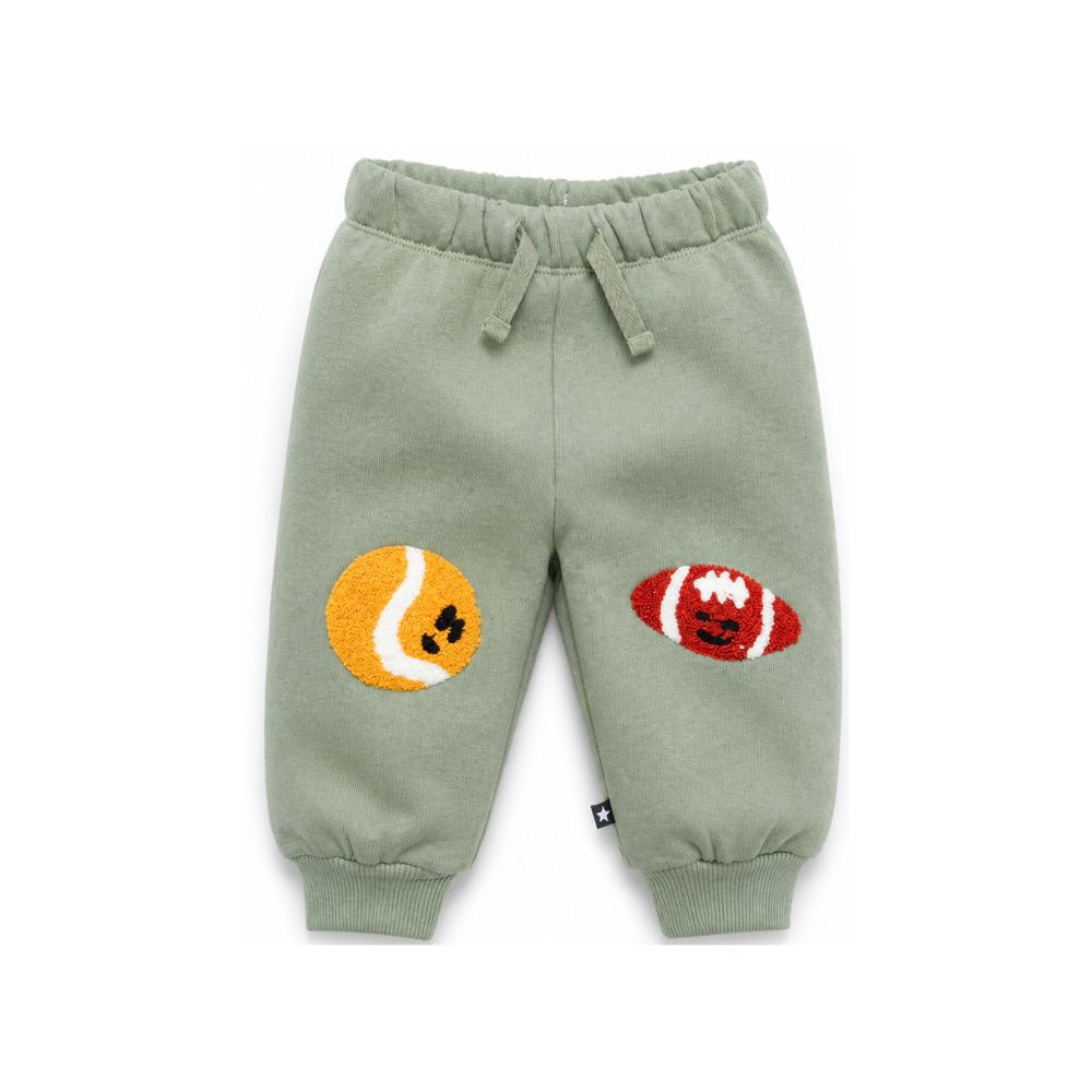 Pantaloni sportivi per neonato Molo Kids verde salvia con pacht 6W26I208 5720 MOLO KIDS