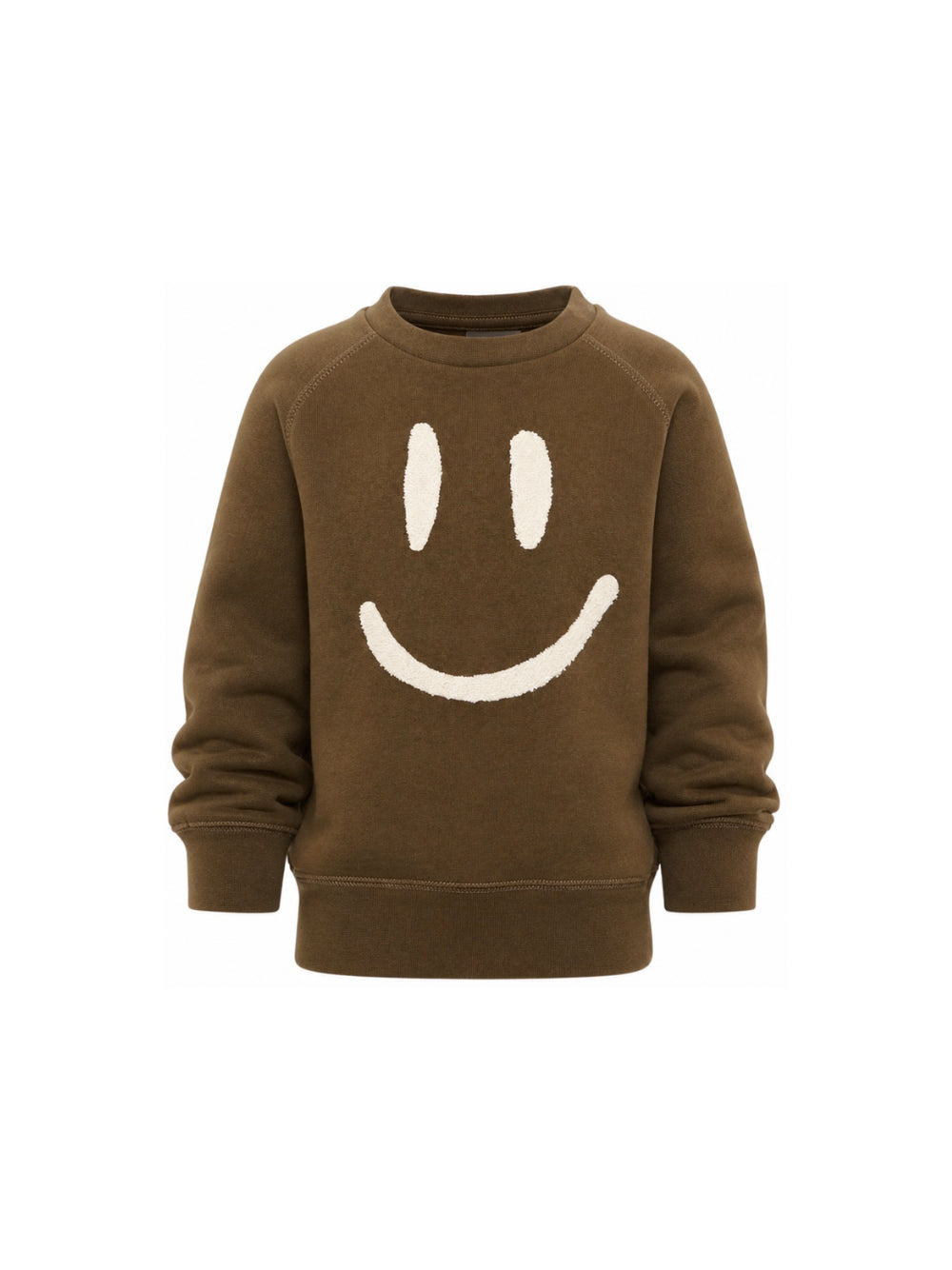 Felpa per bambino Molo Kids marrone con stampa faccina sorridente 6W26J201 8795 MOLO KIDS