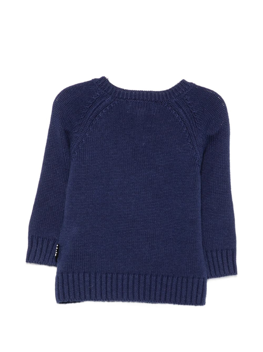 Maglione per neonato Molo Kids blu navy con dettaglio coniglietto ricamato 6W26K209 6817 MOLO KIDS