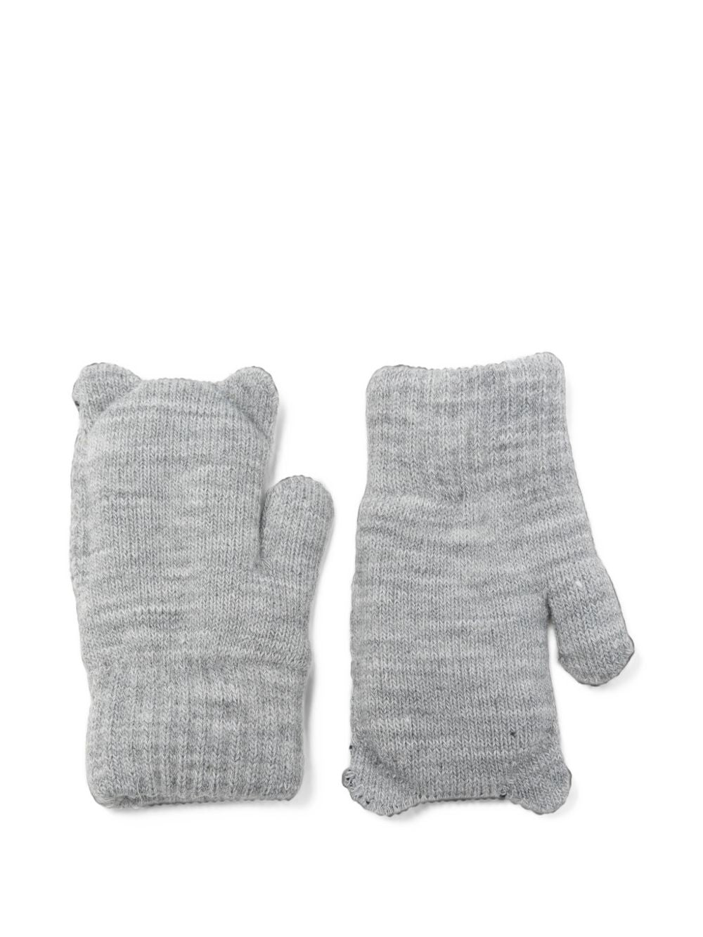 Guanti per bambini Molo Kids grigi con motivo gatto 7W26S102 1046 MOLO KIDS