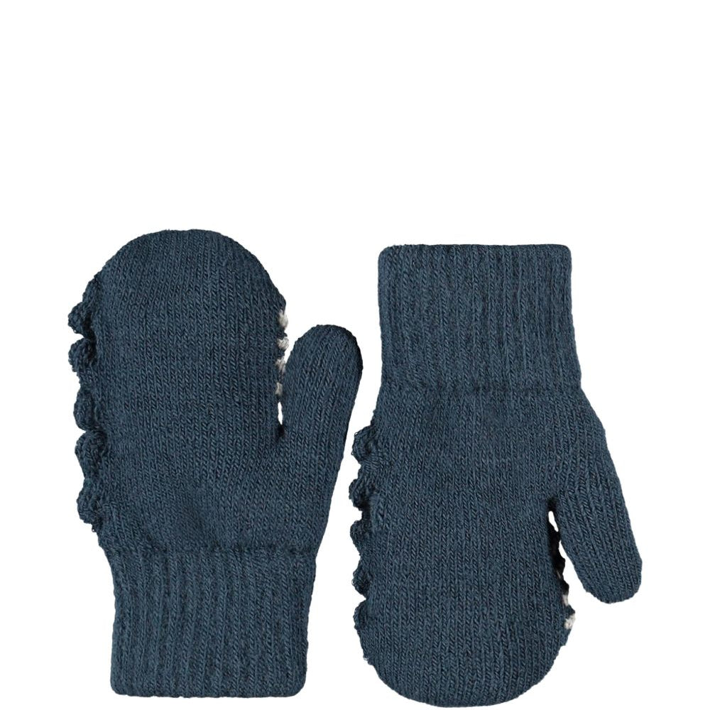 Guanti per bambino Molo Kids blu con intarsio con mostro 7W26S102 2482 MOLO KIDS