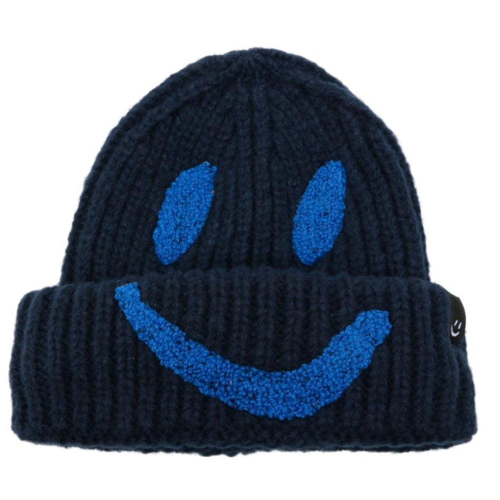 Berretto Kim per bambino Molo blu con applicazione 7W26S303 8773 MOLO KIDS