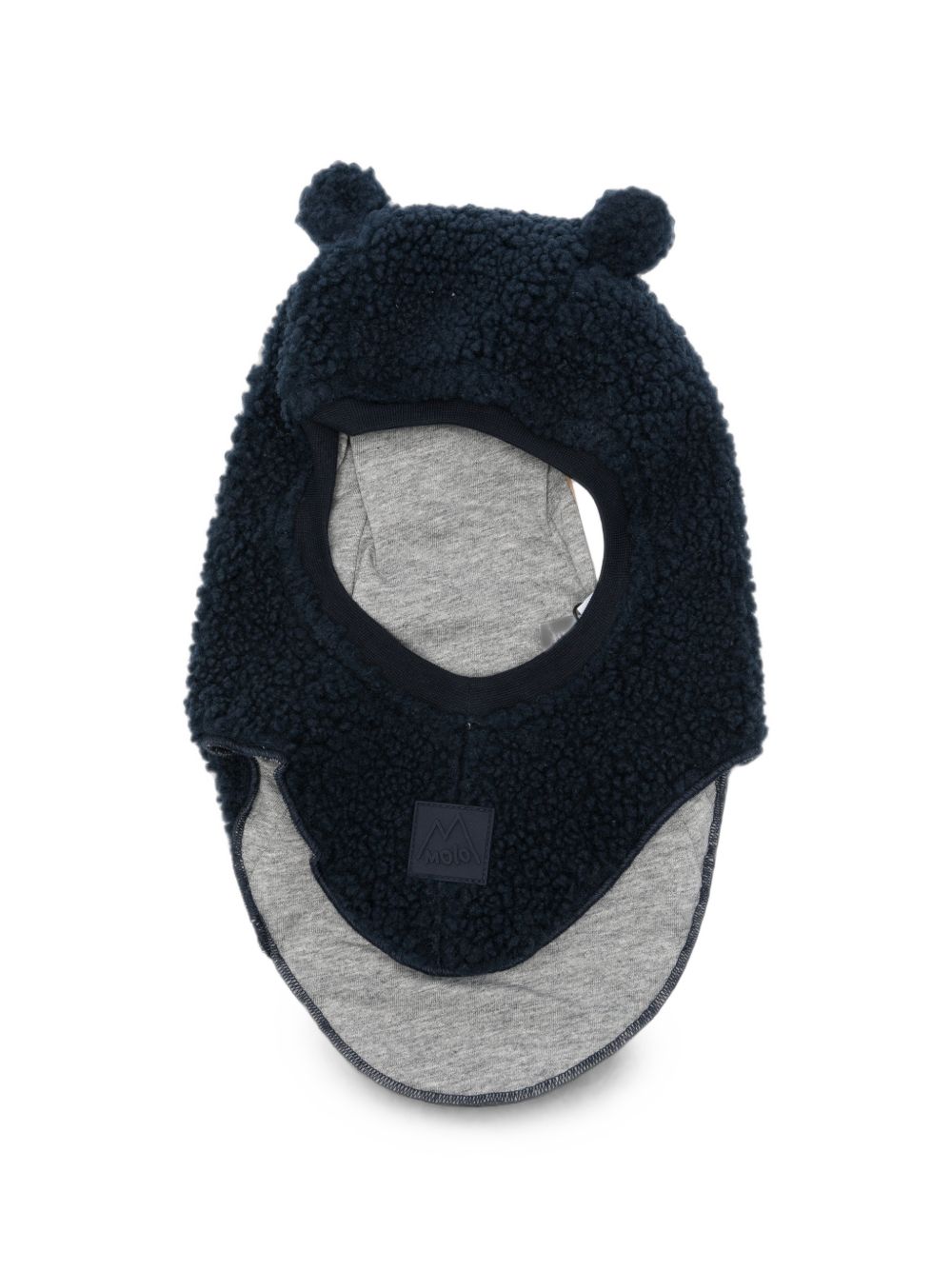 Passamontagna in pile per bambino Molo blu con orecchie 7W26S402 2257 MOLO KIDS