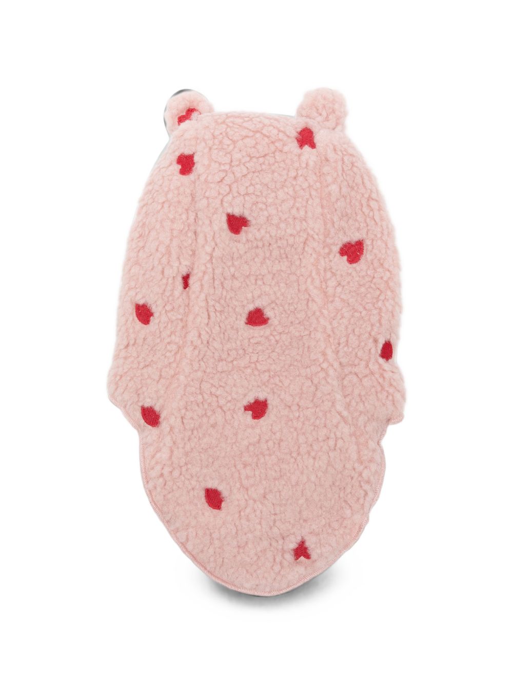 Passamontagna in pile per bambina Molo rosa con orecchie 7W26S402 3480 MOLO KIDS