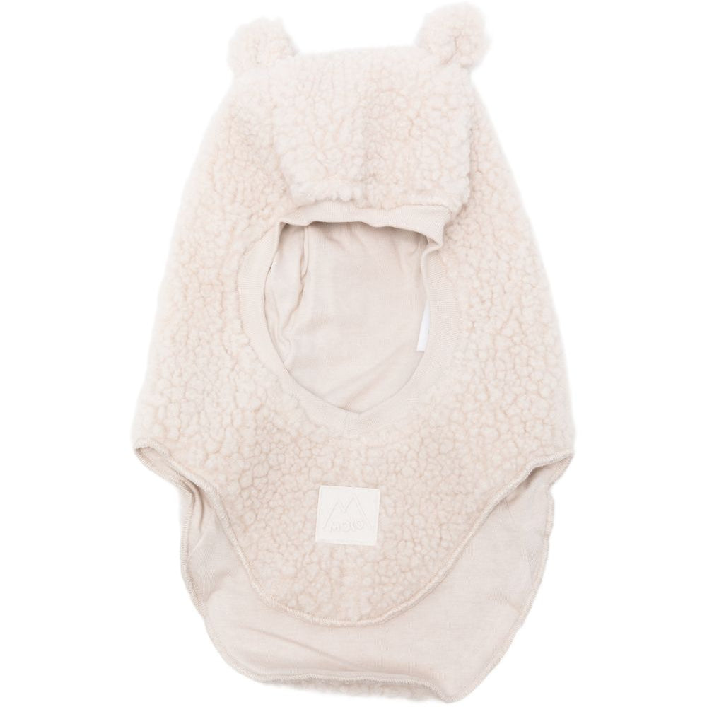 Passamontagna in pile per bambini Molo bianco con orecchie 7W26S402 5645 MOLO KIDS