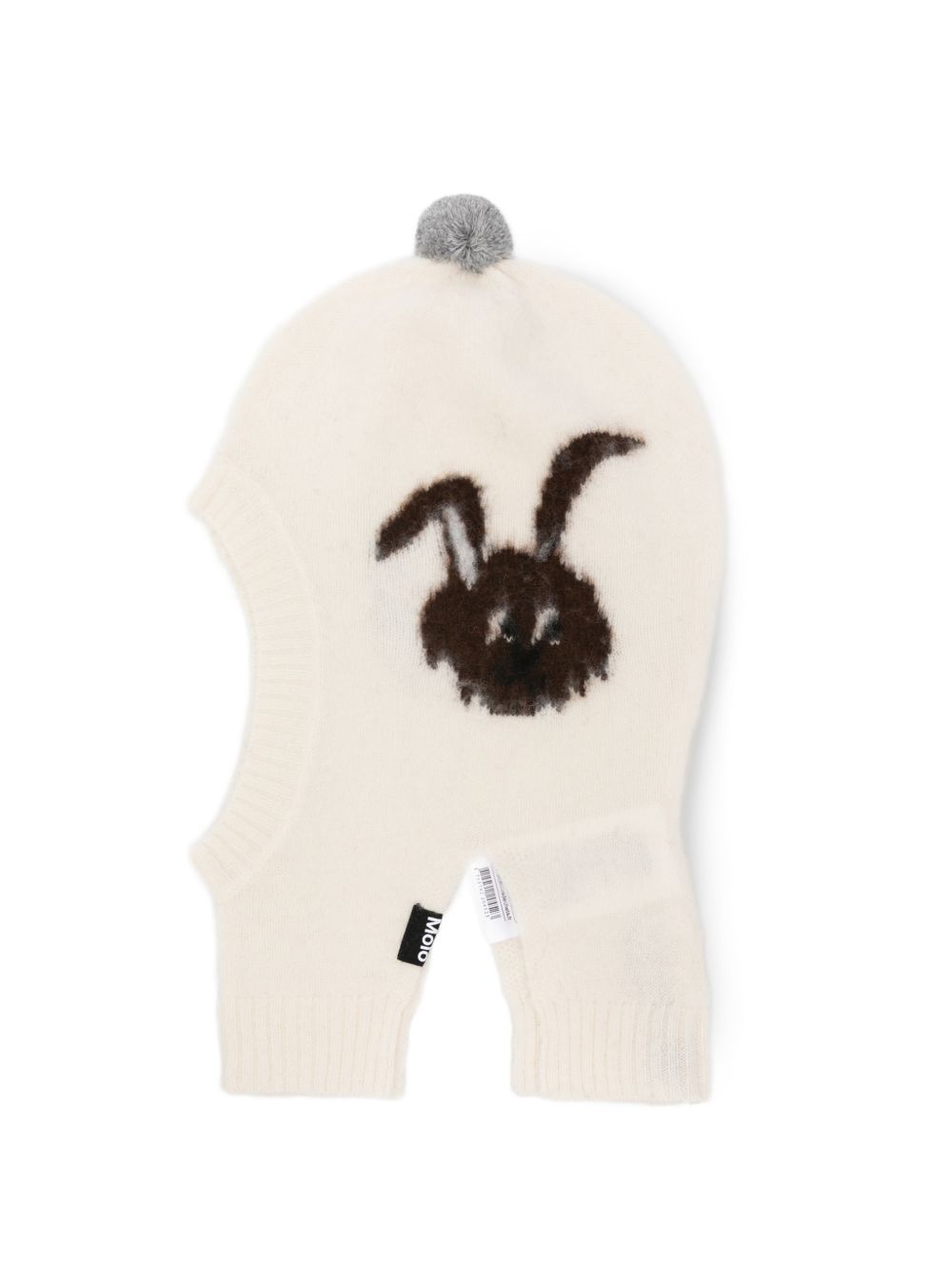 Cappello per neonato Molo Kids bianco con motivo coniglio 7W26S403 5775 MOLO KIDS
