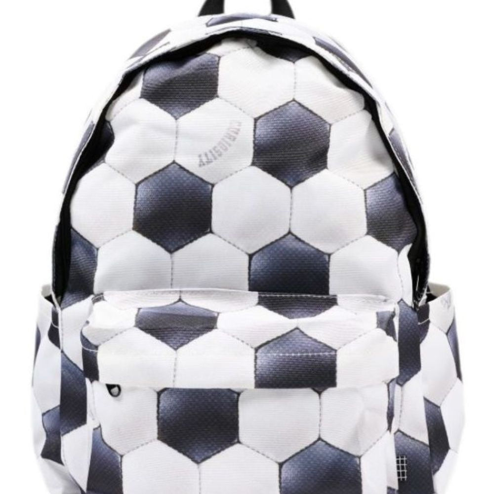 Zaino per bambino Molo Kids bianco e nero con stampa grafica pallone da calcio all-over 7W26V203 6253 MOLO KIDS