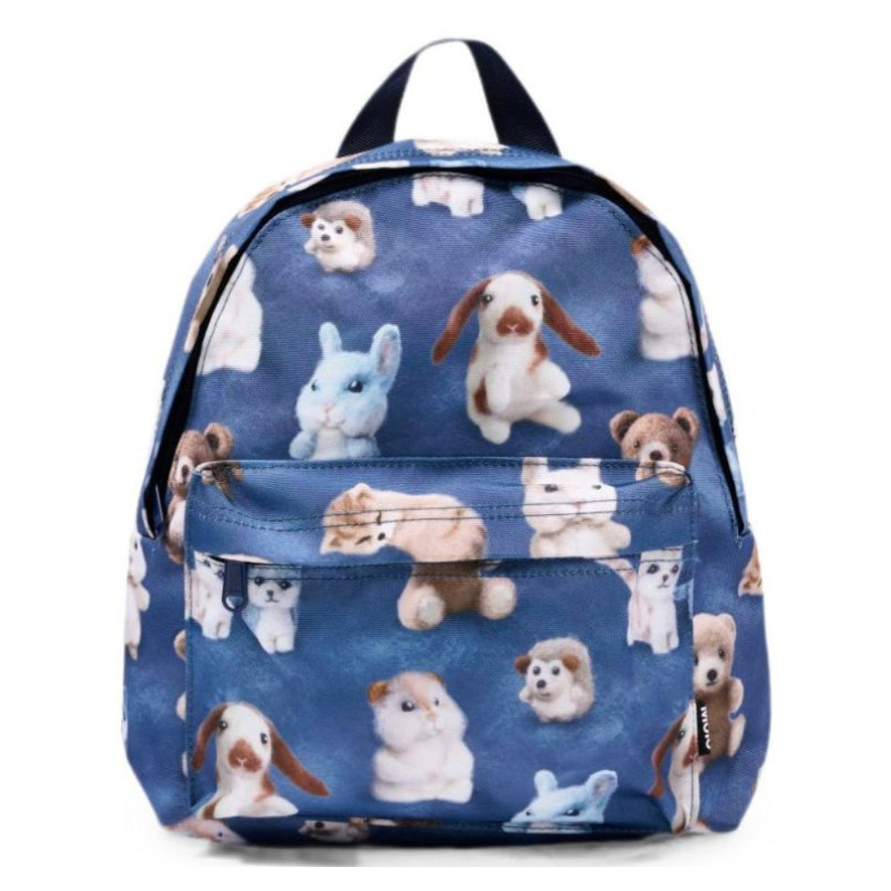 Zaino per bambini Molo Kids blu con stampa animaletti 7W26V204 5936 MOLO KIDS