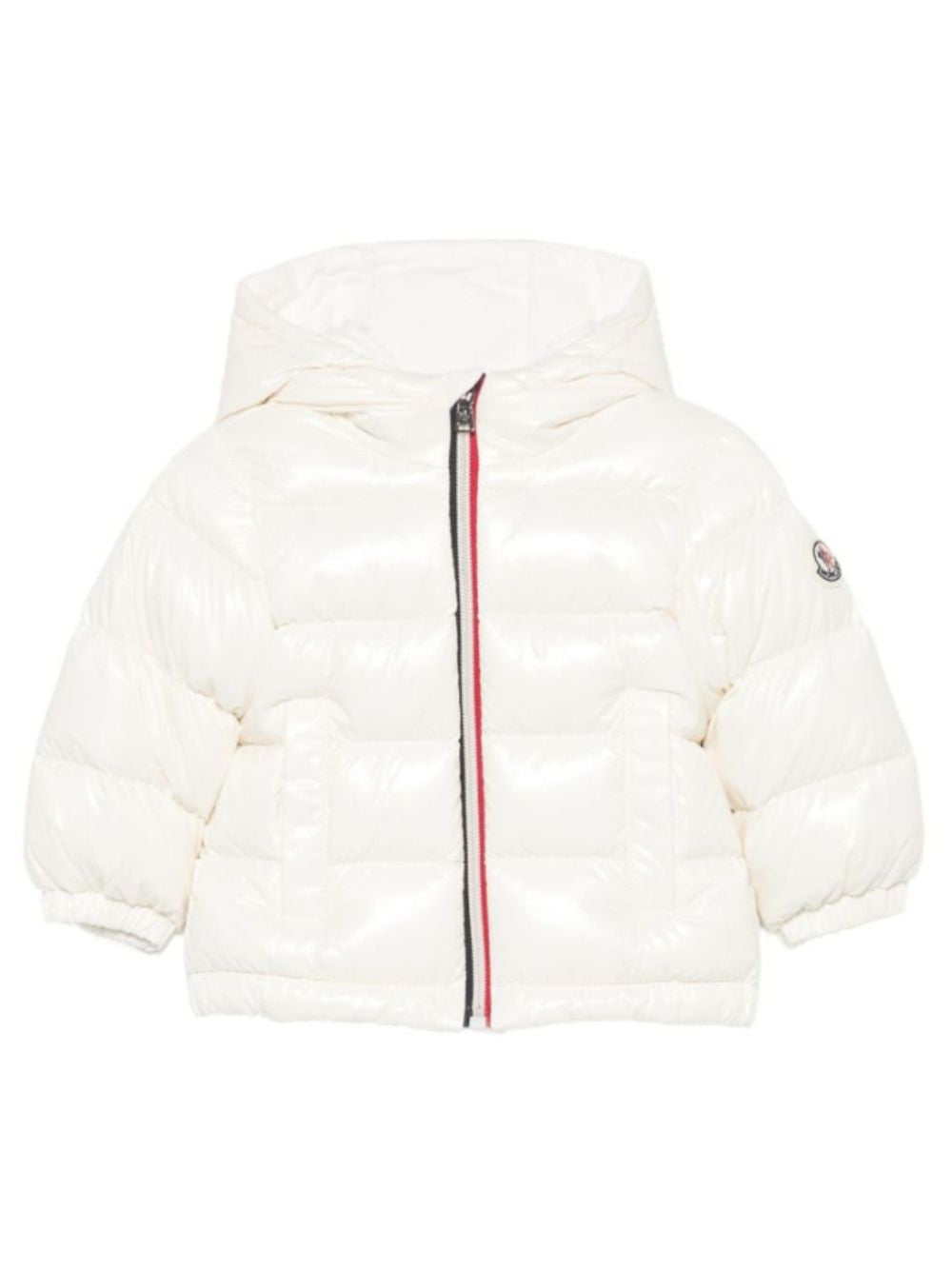Giubbino per neonati Moncler Kids bianco con design imbottito L29511A00019597Z8 034 MONCLER KIDS