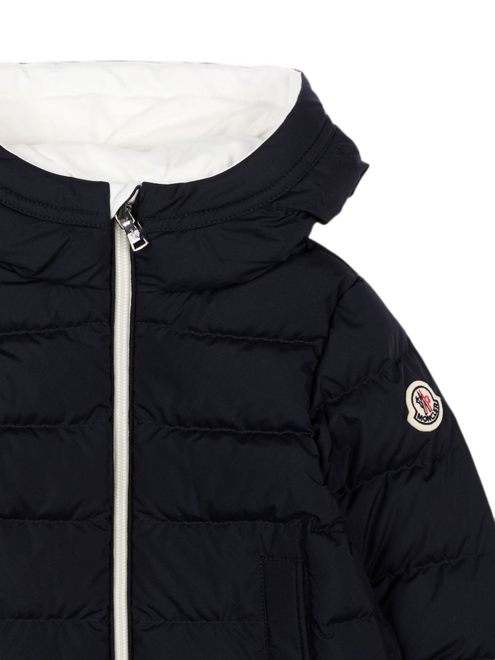 Giacca trapuntata Brannock per neonati Moncler Kids blu con cappuccio L29511A00025597YW 778 MONCLER KIDS