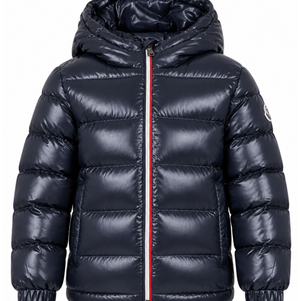 Giubbino New Aubert per bambini Moncler Kids blu con design imbottito L29541A00035597Z8 742 MONCLER KIDS