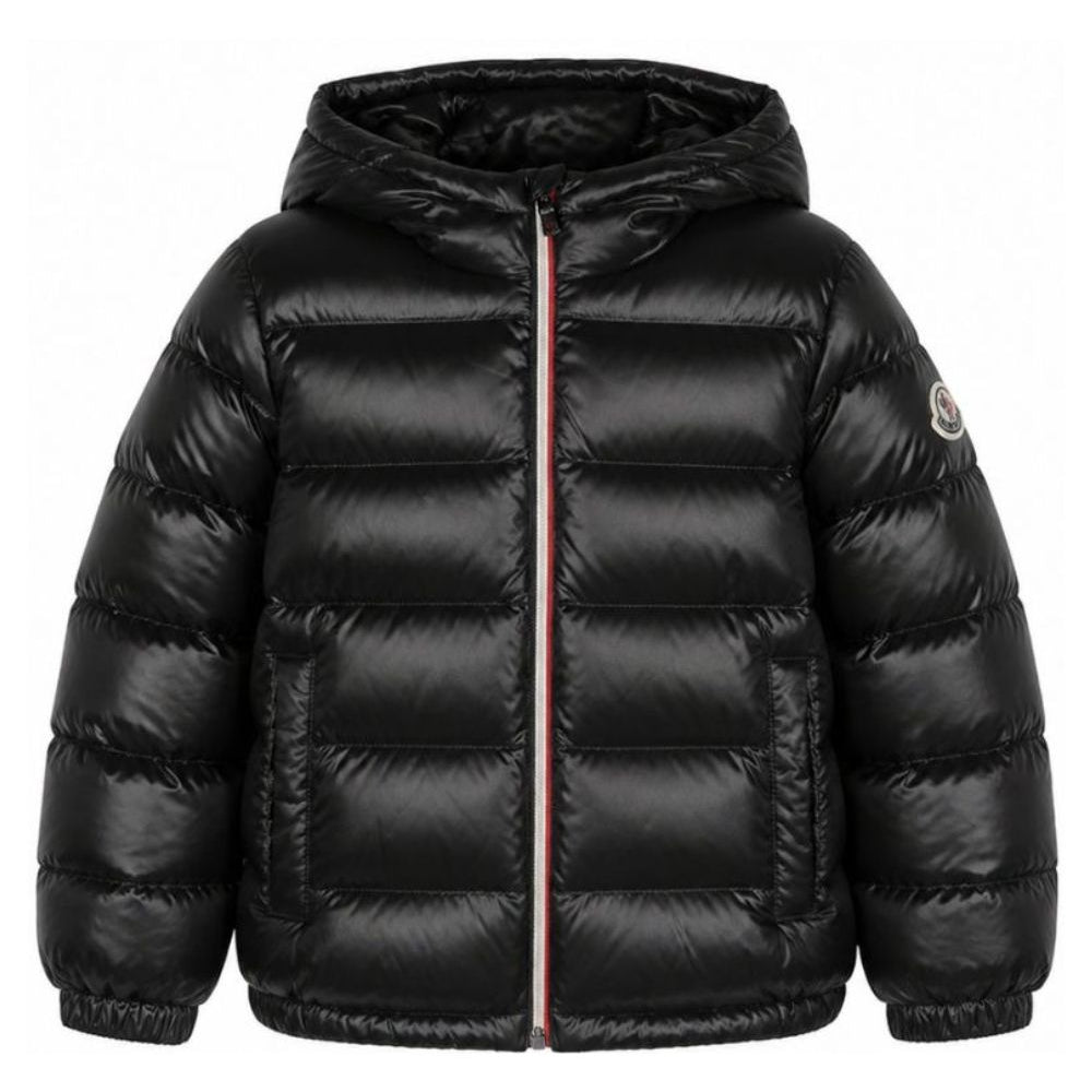 Piumino New Aubert per bambino Moncler Enfant nero con design imbottito L29541A00035597Z8 999 MONCLER KIDS
