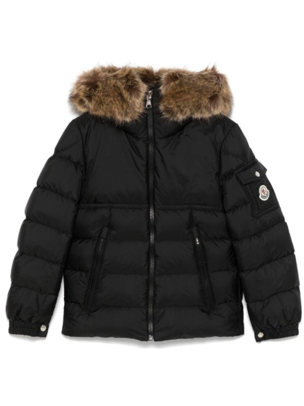 Giubbino New Byronf per bambino Moncler Kids nero con imbottitura in piuma d'oca L29541A0005353A5E 999 MONCLER KIDS