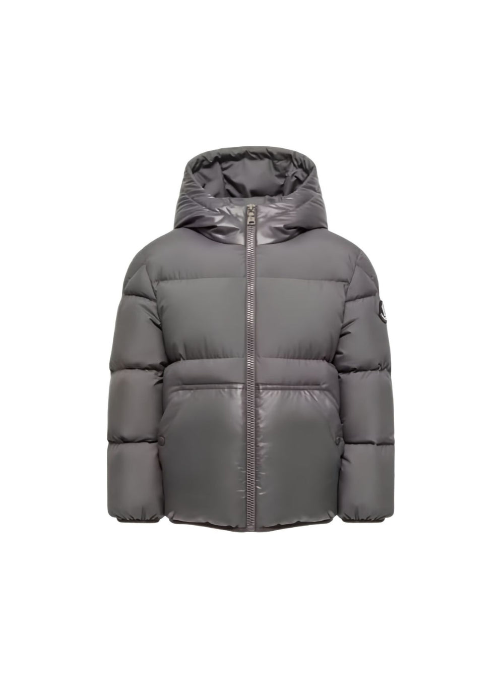 Giubbino Barin per bambino Moncler Enfant grigio imbottiture in piuma L29541A00065597YW 921 MONCLER KIDS