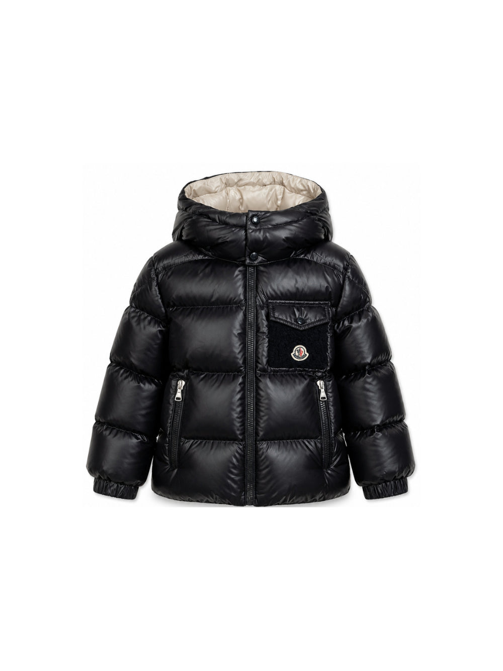 Giubbino Yule per bambino Moncler Kids nero con design imbottito L29541A00066597YX 778 MONCLER KIDS