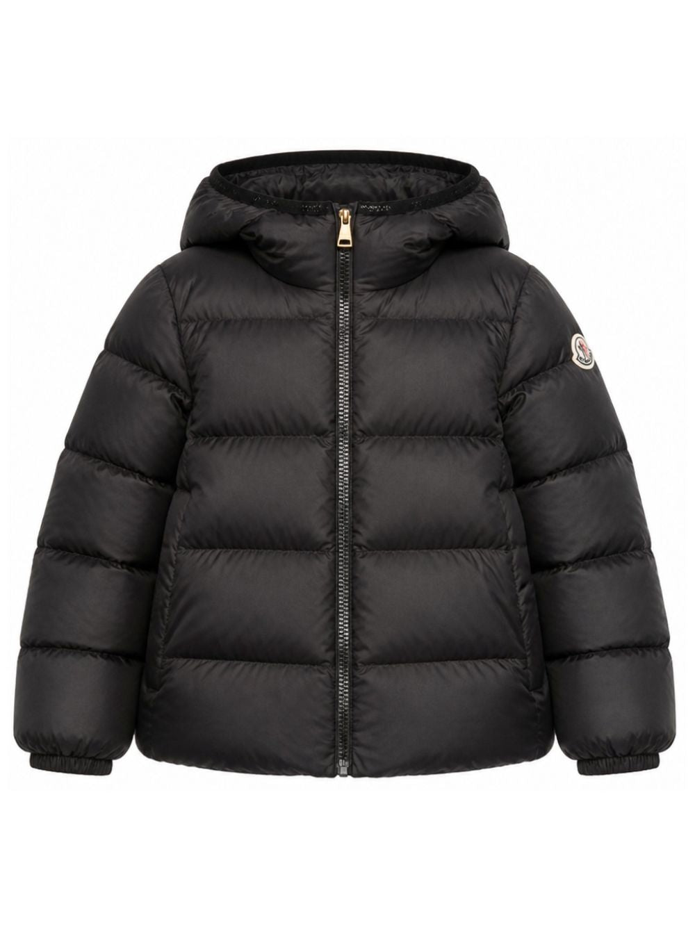Piumino Beulah per bambina Moncler Kids nero con cappuccio regolabile L29541A00118597YW 999 MONCLER KIDS