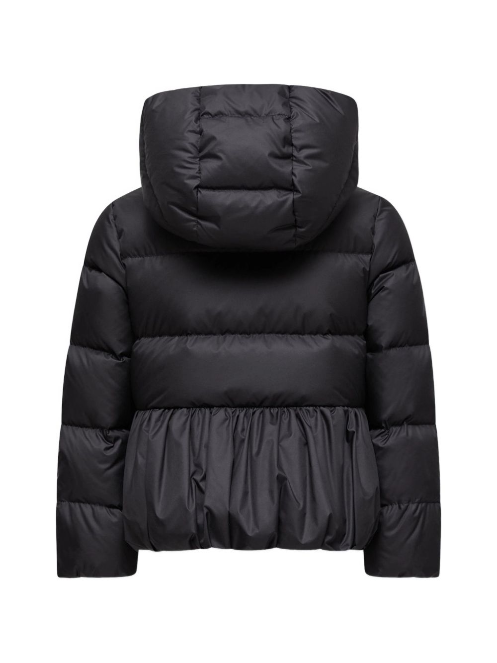 Giubbino Elizaveta per bambina Moncler Kids nero con orlo arricciato L29541A00119597YW 999 MONCLER KIDS