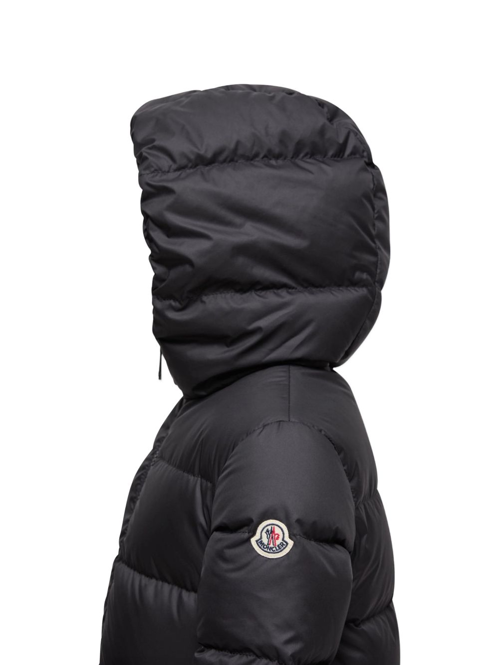 Giubbino Elizaveta per bambina Moncler Kids nero con orlo arricciato L29541A00119597YW 999 MONCLER KIDS