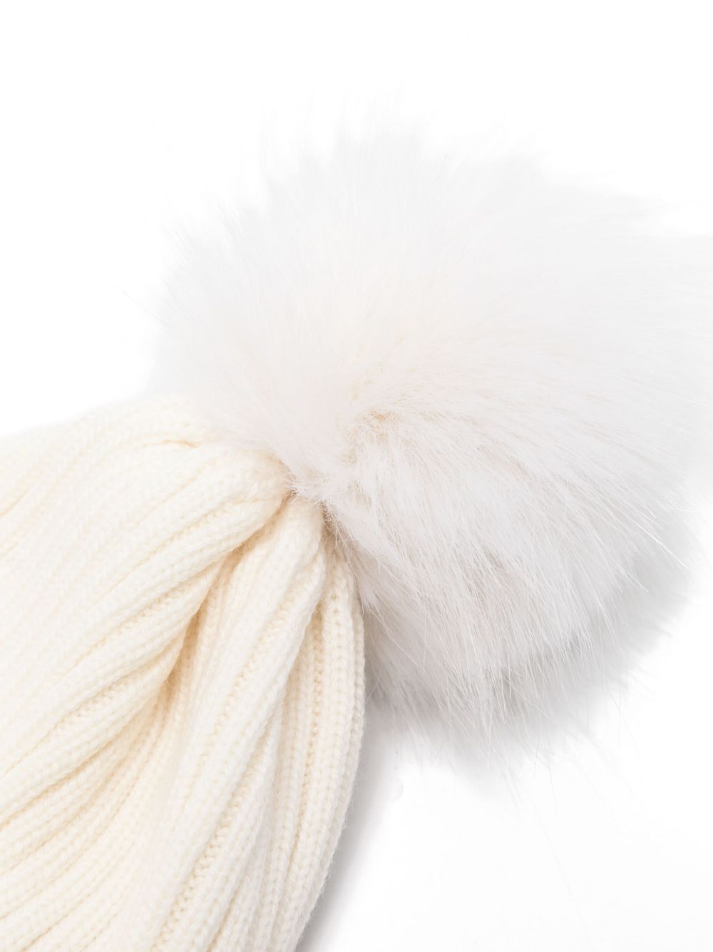 Berretto per bambina Moncler Enfant bianco con pompon L29543B00007M1131 030 MONCLER KIDS