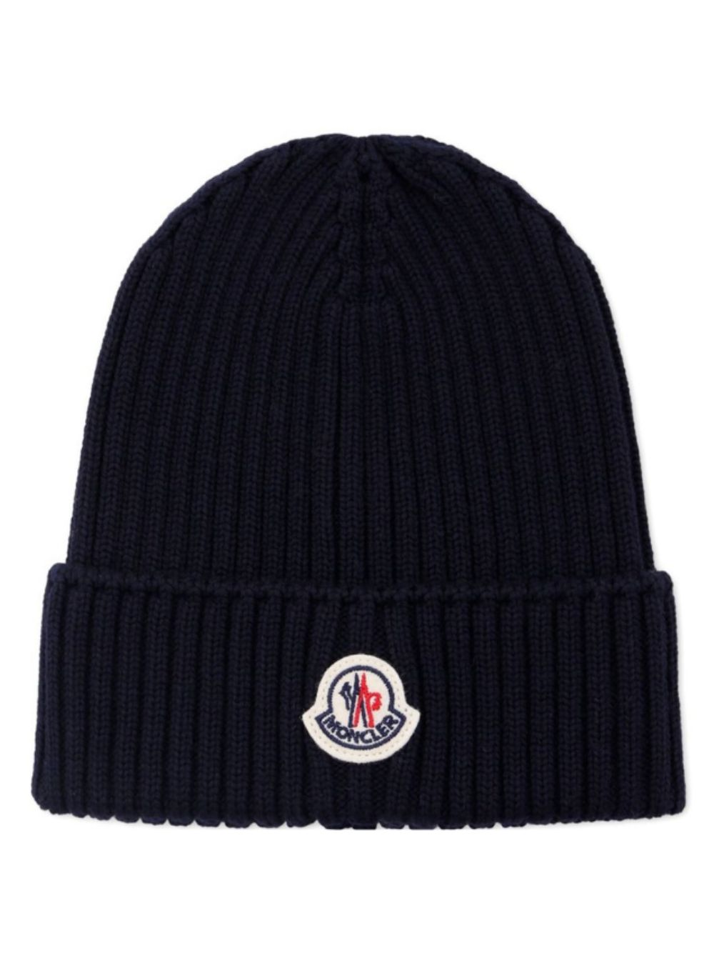 Berretto per bambini Moncler Kids blu con applicazione logo L29543B00009M1131 742 MONCLER KIDS