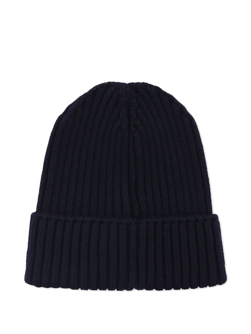 Berretto per bambini Moncler Kids blu con applicazione logo L29543B00009M1131 742 MONCLER KIDS