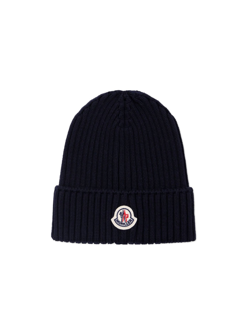 Berretto per bambini Moncler Kids blu con applicazione logo L29543B00009M1131 742 MONCLER KIDS