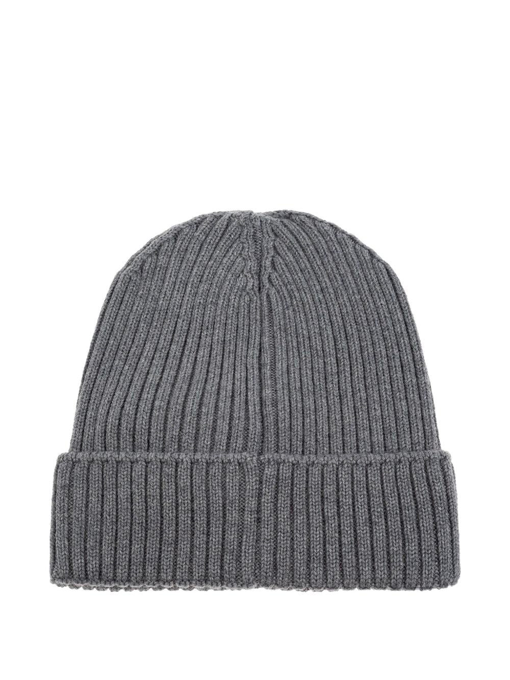 Berretto per bambini Moncler Kids grigio con applicazione logo L29543B00009M1131 981 MONCLER KIDS