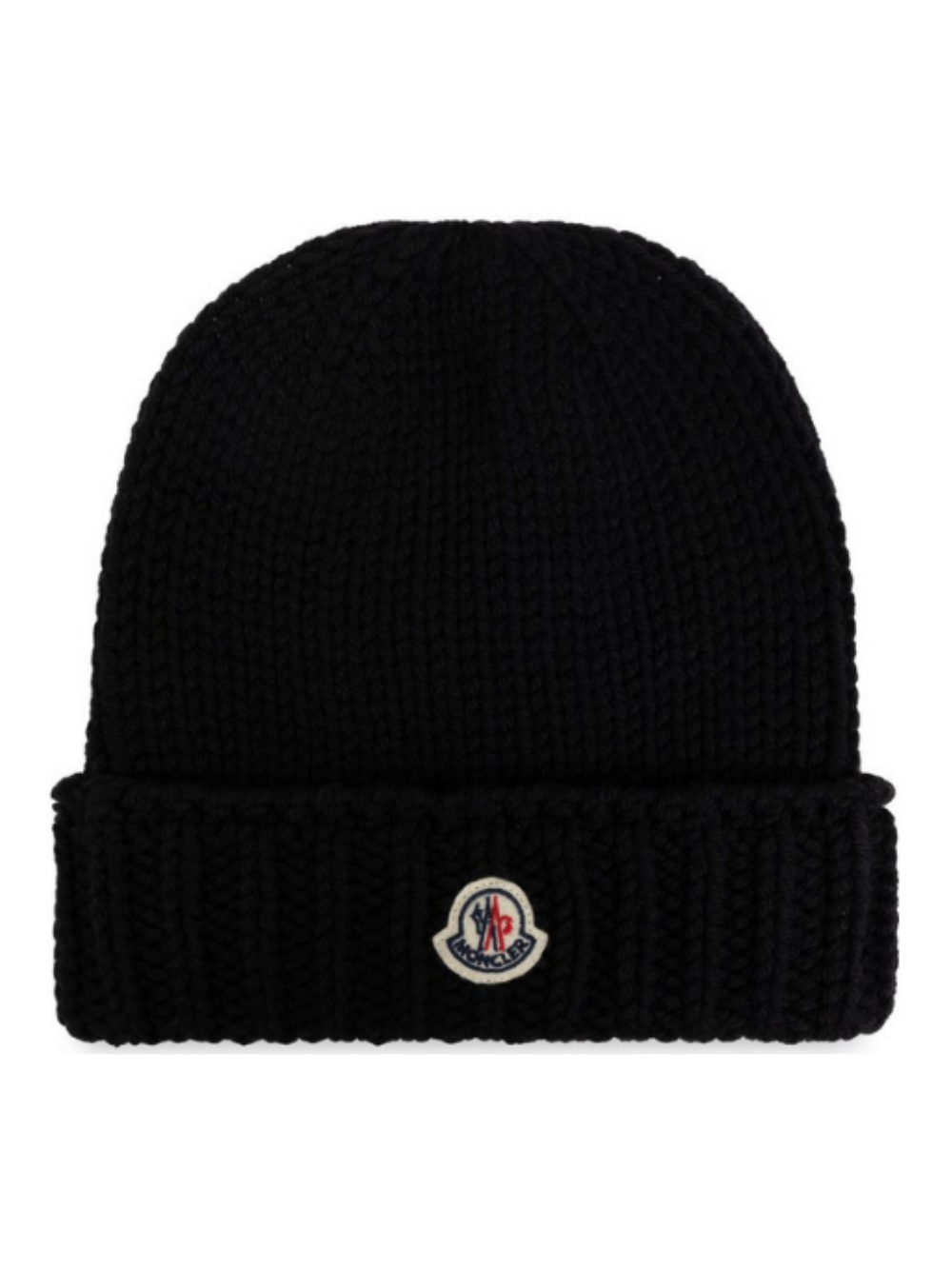Cappello per bambino Moncler Kids nero con logo ricamato sul davanti L29543B00017M1172 999 MONCLER KIDS