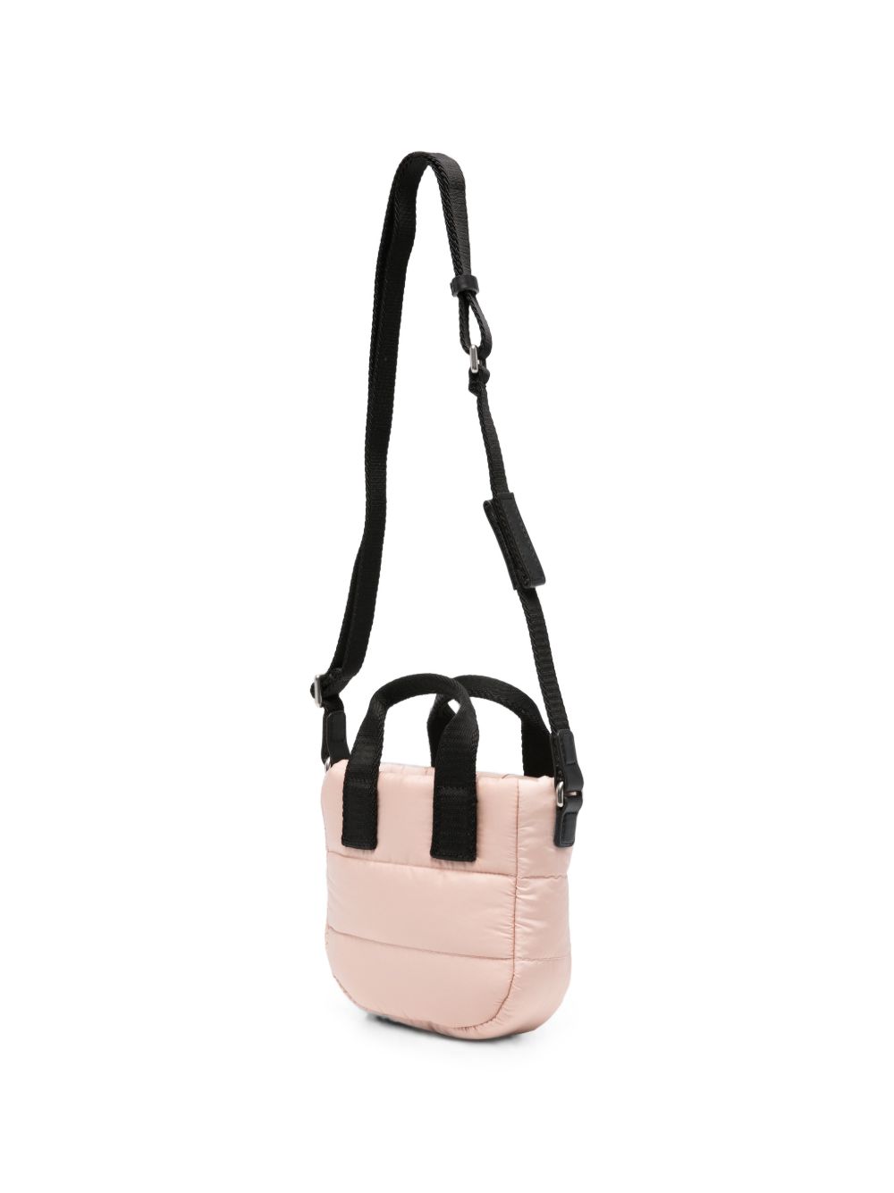 Borsa tote Caradoc per bambina Moncler Kids rosa trapuntata con patch logo L29545L00001N0200 51J MONCLER KIDS