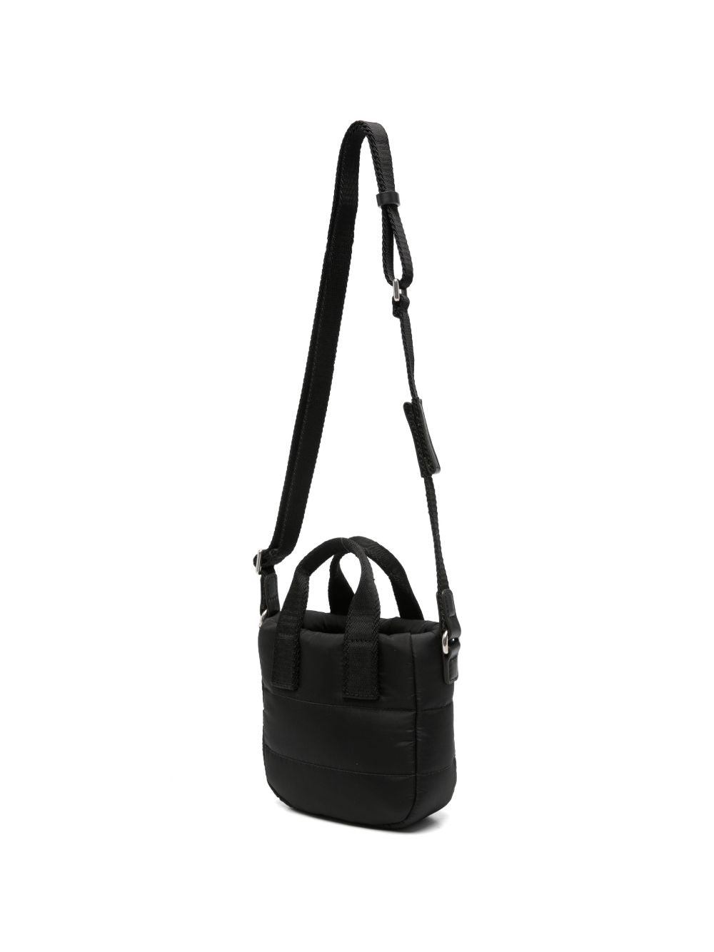 Borsa per bambina Moncler Enfant nera con patch logo sul davanti L29545L00001N0200 999 MONCLER KIDS